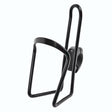 Alloy Bottle Carrier with Handlebar Mount shown in black metal with a black handle, designed for easy attachment to a bicycle handlebar, providing convenient access to your bottle while riding.