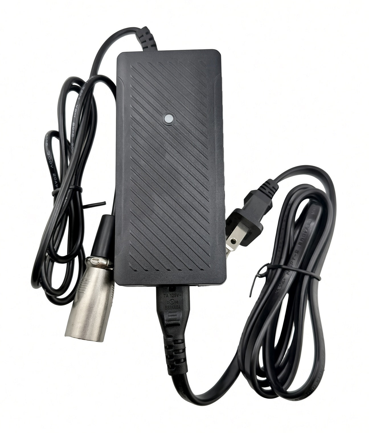 36 Volt 1.5 Amp XLR battery charger for Schwinn S1000 & ST1000 Stealth scooters with 3-pin XLR plug and AC power cord