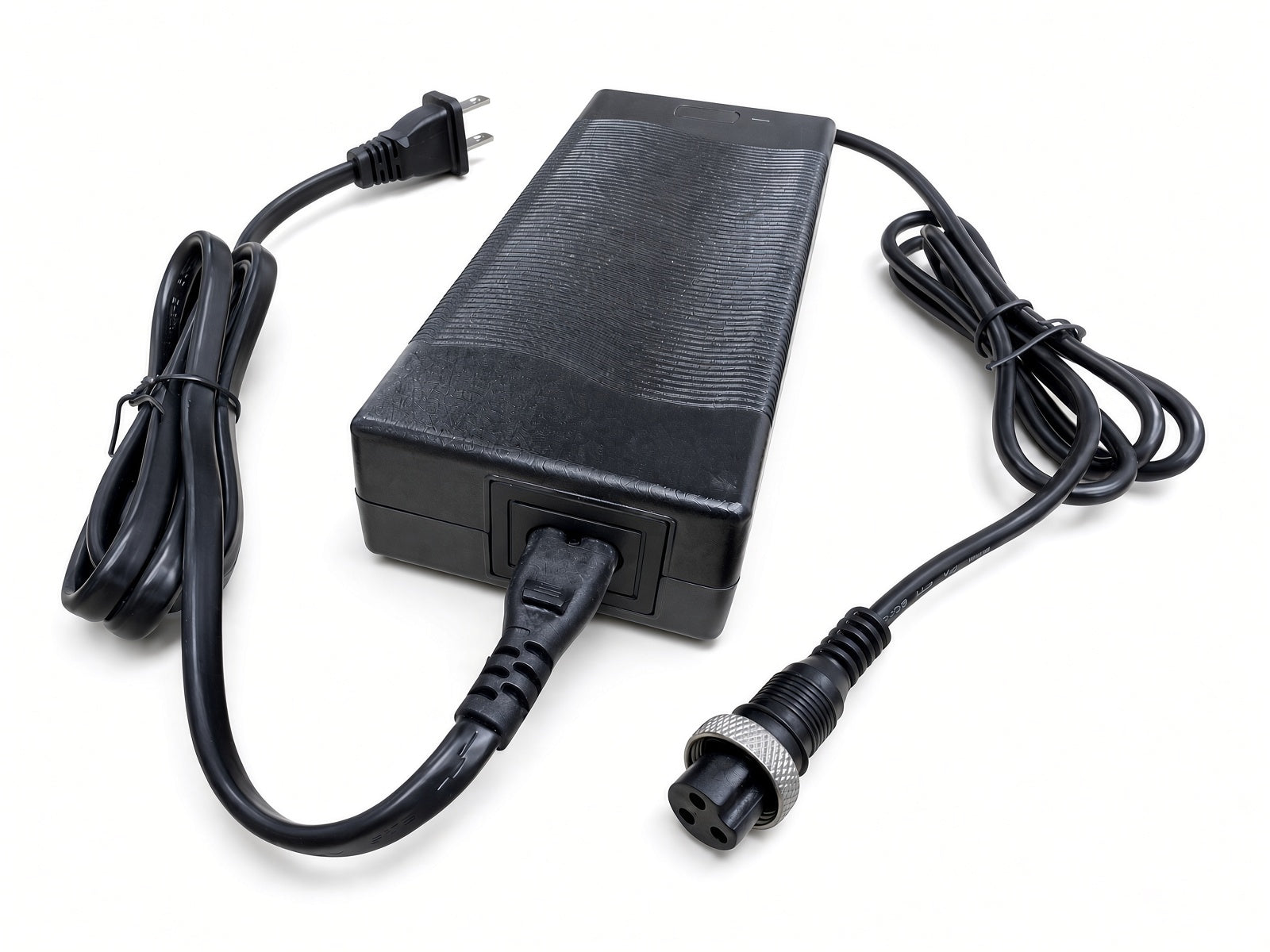 AlveyTech 48 volt (57.6V) 2.0 amp 3-prong lithium-ion battery charger with AC cord, Q50-5861