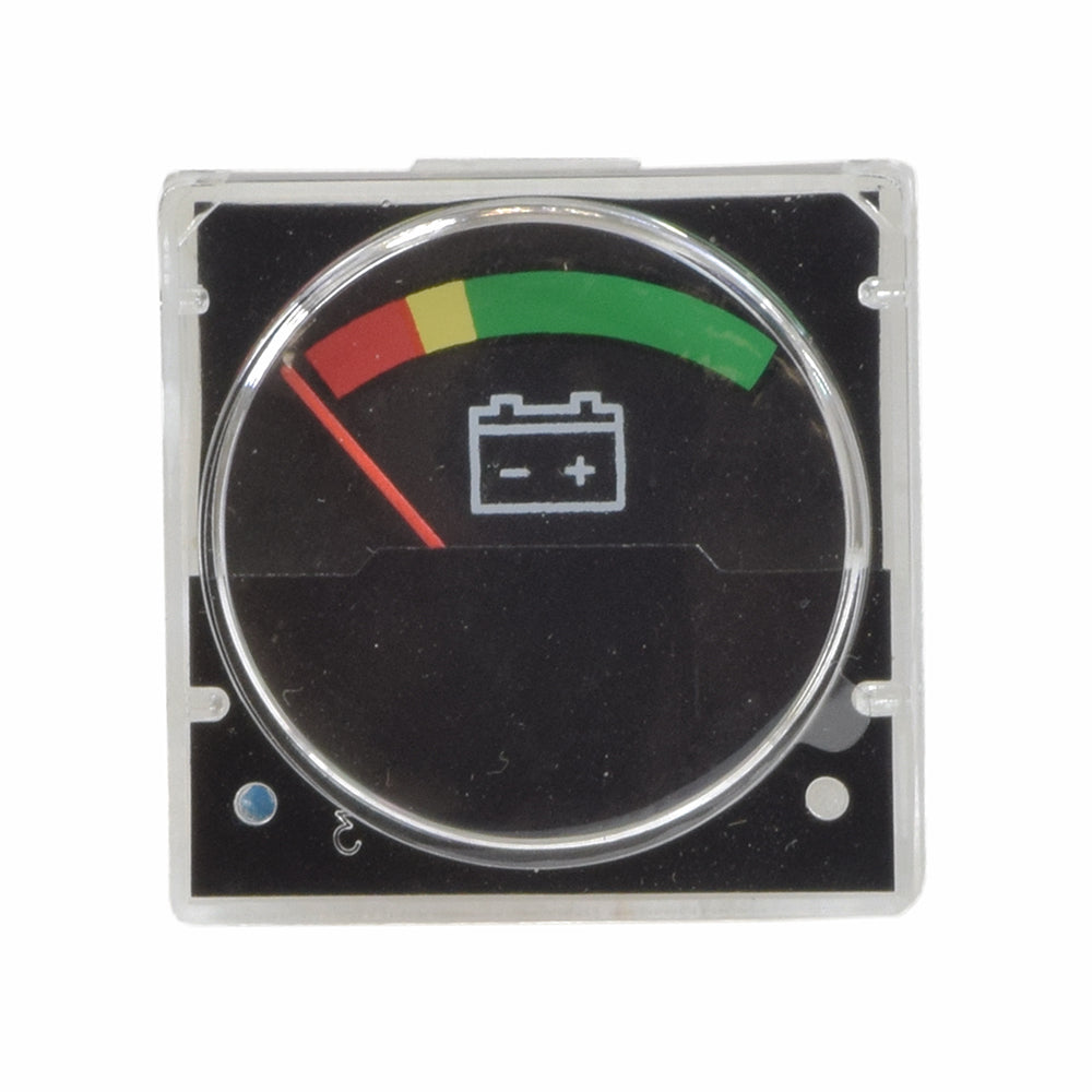 Ammeter for the Pride Legend XL (SC3450) showing a clear battery gauge with green and red indicators, essential for monitoring battery charge levels on your scooter's dashboard.