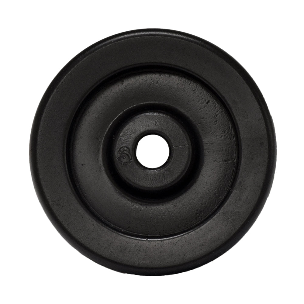 Anti-Tip Wheel for the Golden Technologies Buzzaround & LiteRider Series Scooters, a small black circular wheel with a hole in the center, designed to enhance scooter stability and safety.