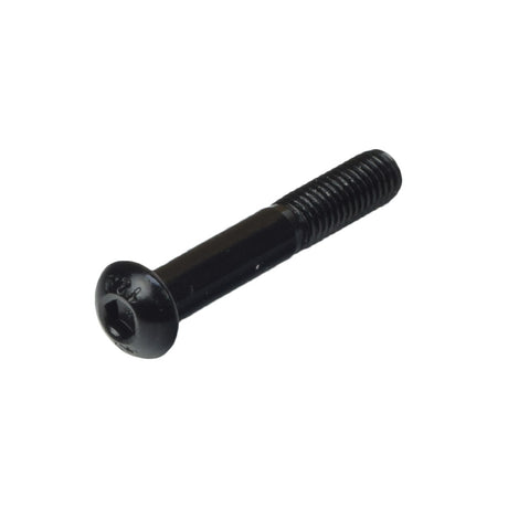 M8-1.25x50 mm Anti-Tip Axle Bolt for Jazzy Elite Series (SCRASBH1247) featuring a black hexagon head and threaded body, crucial for maintaining smooth anti-tip operation.