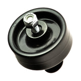 Anti-Tip Wheel Assembly for the Pride Sundancer (SC202) mobility scooter, featuring a black wheel with a central nut and mounting hardware. This is the flat bottom design specific to the SC202 model.