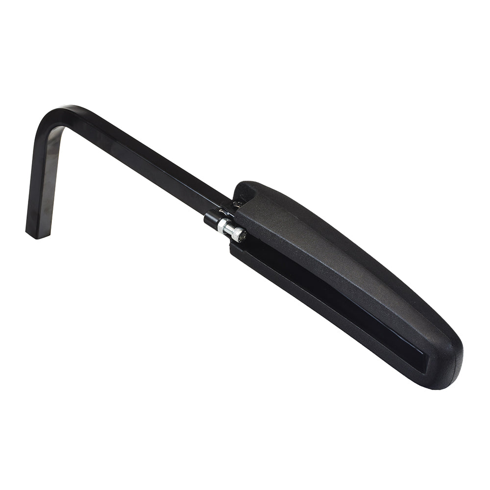 Armrest Assembly for the Invacare Lynx L-3 & Lynx L-4, featuring a black padded vinyl armrest with a long handle, designed for post-10-14-2006 models, available for left or right side.