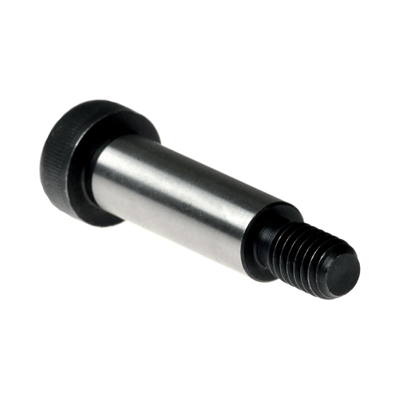 Close-up of the Armrest Shoulder Bolt for Quantum Power Chairs, showing its metal cylindrical shape and threaded fastener design, essential for Quantum Q6 Edge and other models' armrests.