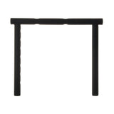 Armrest Weldment for the Pride Stylus & Stylus LS Manual Wheel Chair, depicted as a black square object, designed for desk length, height-adjustable functionality, specifically for the upper left side.