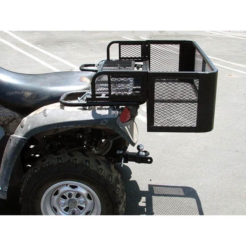 Atv Rear Drop Rack ATV Rear Storage Accessory Cargo Rack with Drop Down Basket – Monster ...