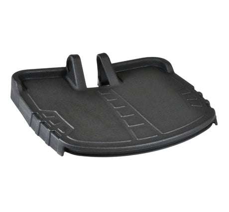 ATX Style Foot Platform Top Cover for Jazzy Power Chairs, showing a black plastic cover designed for compatibility with the ATX style foot platform on Jazzy power chairs.