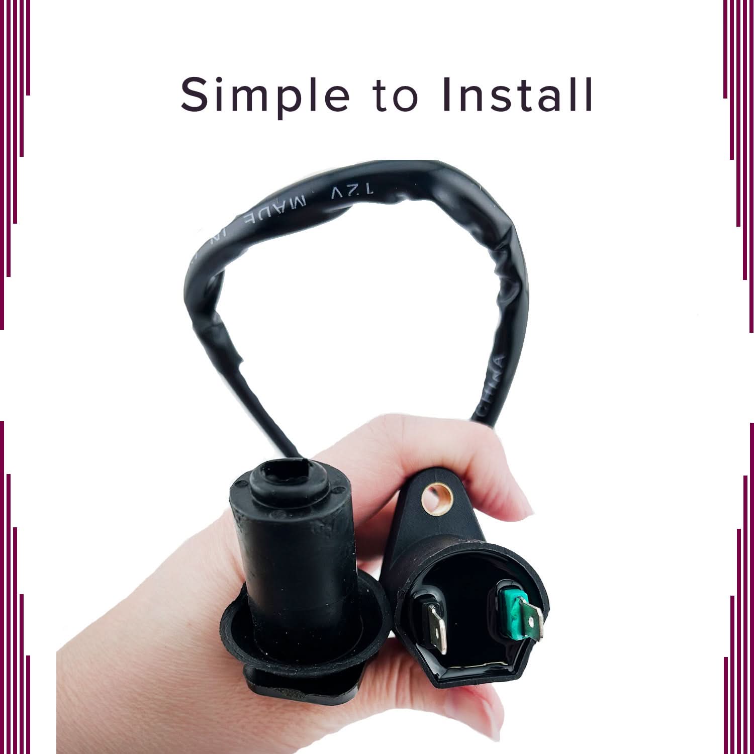 thumbnail image 2 of ScooterX Racing Ignition Coil For GY6 49cc 50cc 150cc – Moped, Scooter, ATV 2 of 4