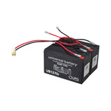 7 Ah 24 Volt Battery Pack for E200/E200S (Versions 13+) & E300/E300S (Versions 11 & 13+), featuring a black battery with red and black wires and attached connectors.