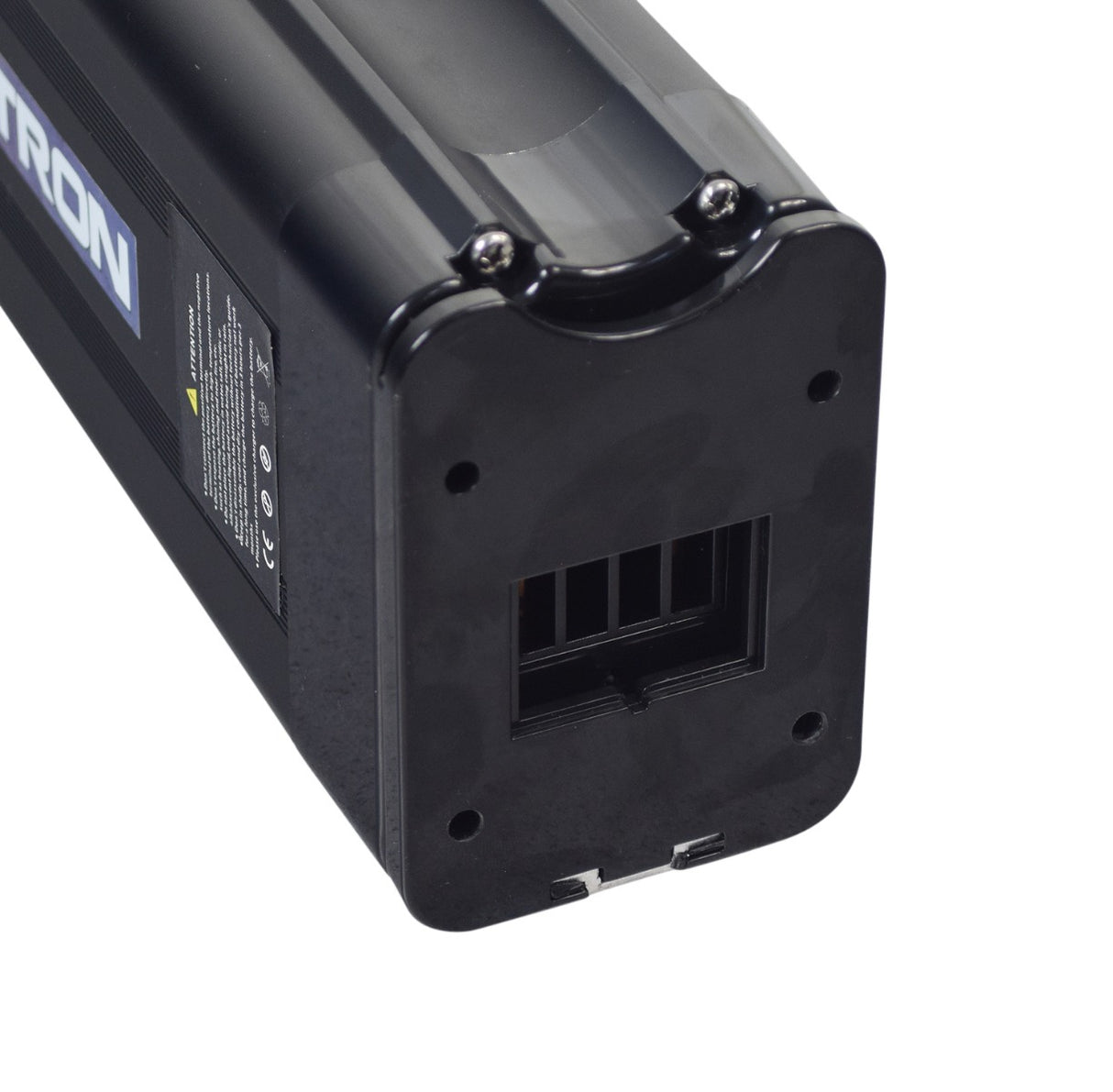 36 Volt Lithium Battery Pack with Mount for the Swagtron EB6 Bandit Fat Tire Electric Bike, featuring a black rectangular case with mounting plate, power switch, XLR charger port, and USB port.