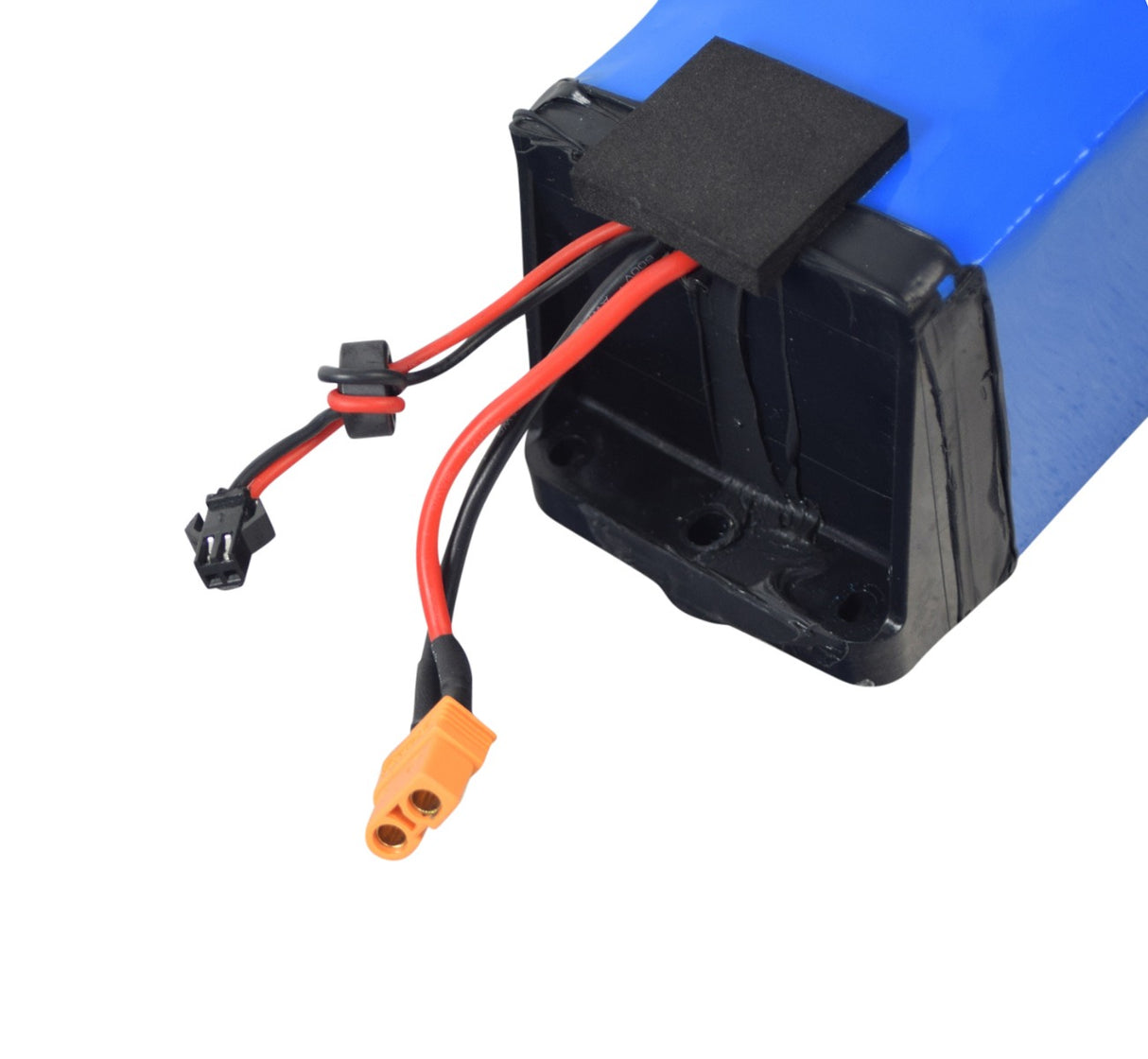 36 Volt 11.6 Ah Lithium Battery Pack for the Hiboy® S2 Pro Electric Scooter with black and red wires attached, ideal for enhanced longevity and quick recharging.