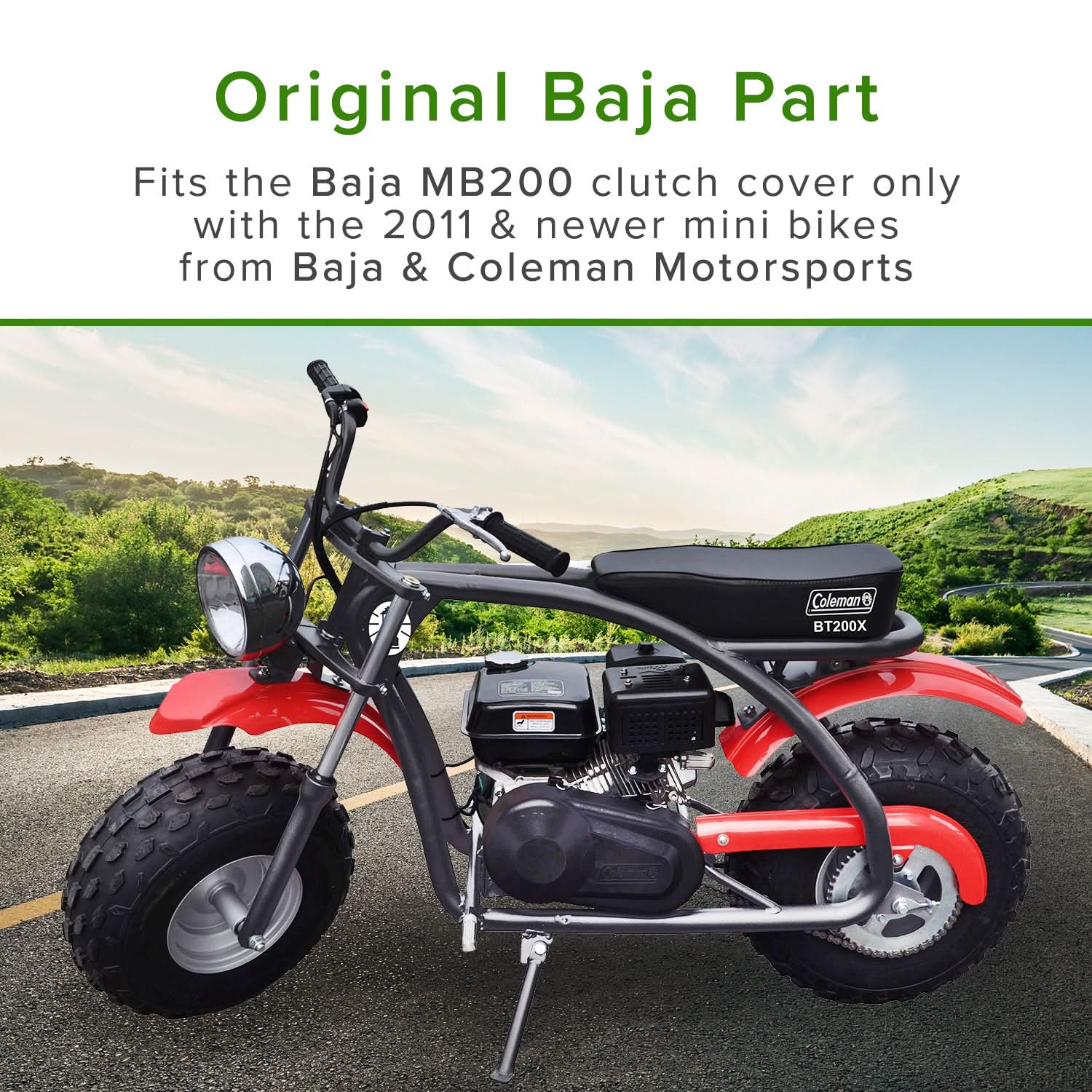 coleman baja mini bike Steel Clutch Cover for the Baja Mini Bike (MB200) – Monster Scooter Parts