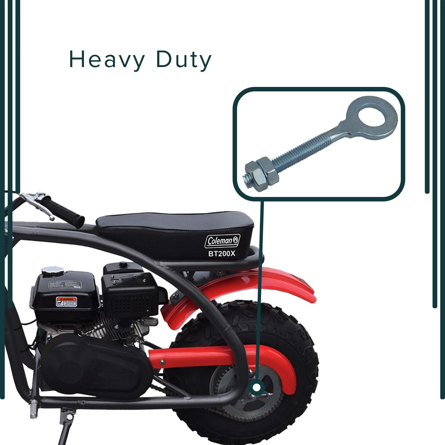 Rear Axle Adjusting Assembly for the Coleman BT200X, CT200U Trail, & C – Monster Scooter Parts Rear Axle Adjusting Assembly for the Coleman BT200X, CT200U Trail, & C – Monster Scooter Parts