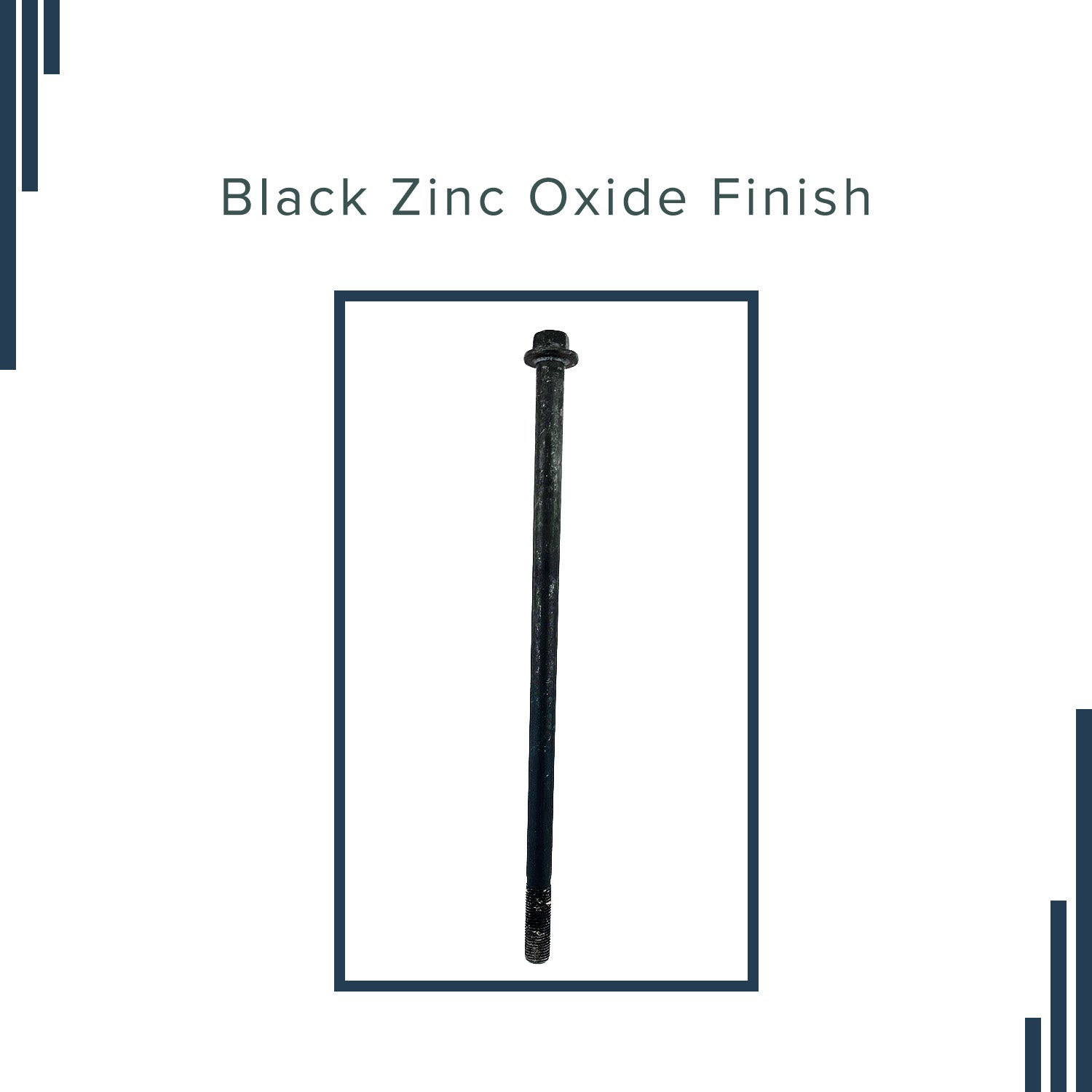 Rear Axle Bolt for the Monster Moto / Mega Moto Classic 80cc (MM-B80), Classic 105cc (MM-B105), & Classic 1000w (MM-E1000); a black metal rod with a nut.