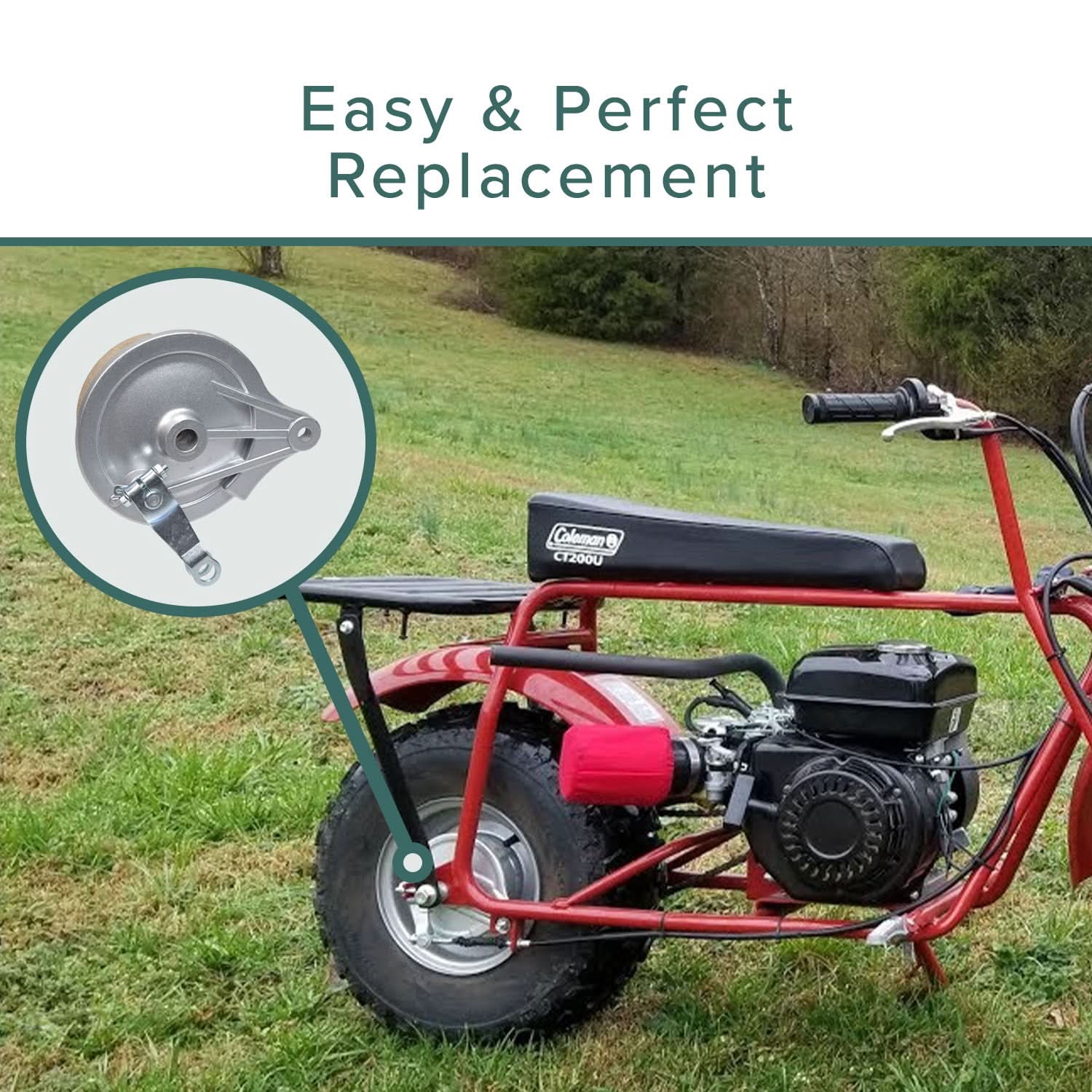 coleman mini bike ct200u troubleshooting Brake Assembly for the Coleman CT200U Trail Mini Bikes – Monster Scooter Parts