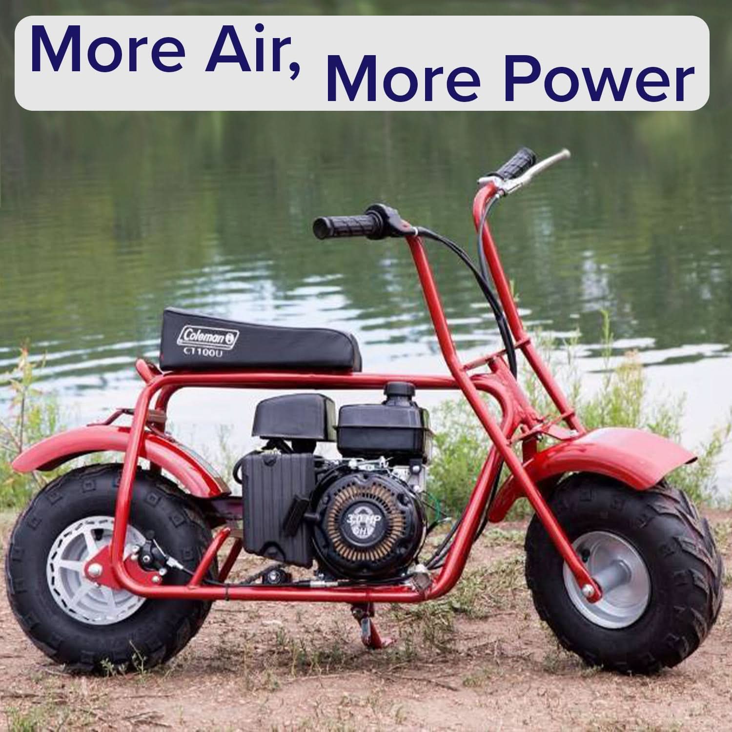 coleman bt200x powered ride-on mini bike High Performance Air Filter Intake Kit for the Coleman BT200X & CT200U – Monster Scooter Parts