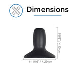 Joystick Knob for PG Drives Joystick Controllers (VSI, VR2, GC, Remote Plus) & Q-Logic, shown as a black, round rubber knob designed for replacing worn-out joystick grips on power chairs.