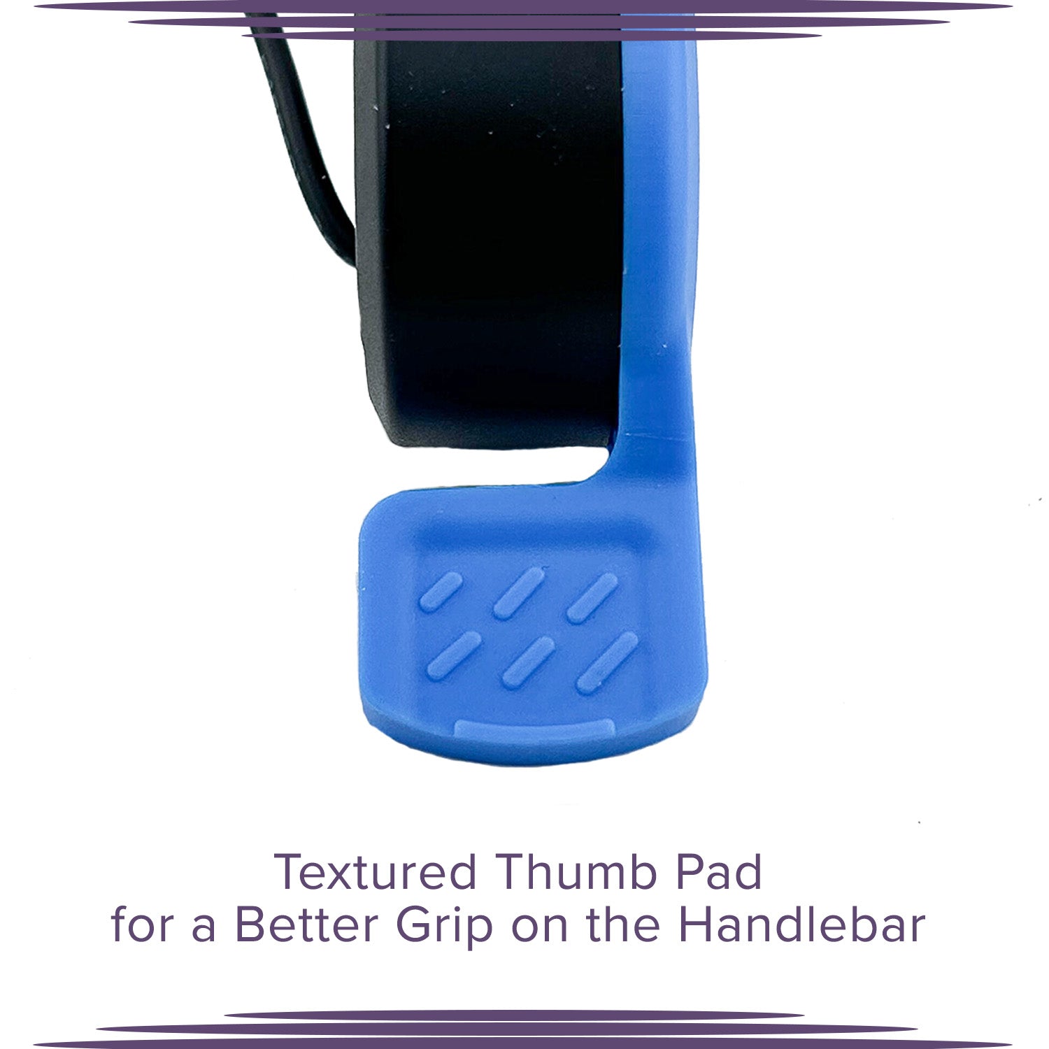 Thumb Throttle for Hover-1 Comet & Eagle Electric Scooters, featuring a close-up of the 3-wire harness and textured thumb pad, designed for a firmer grip and enhanced safety.