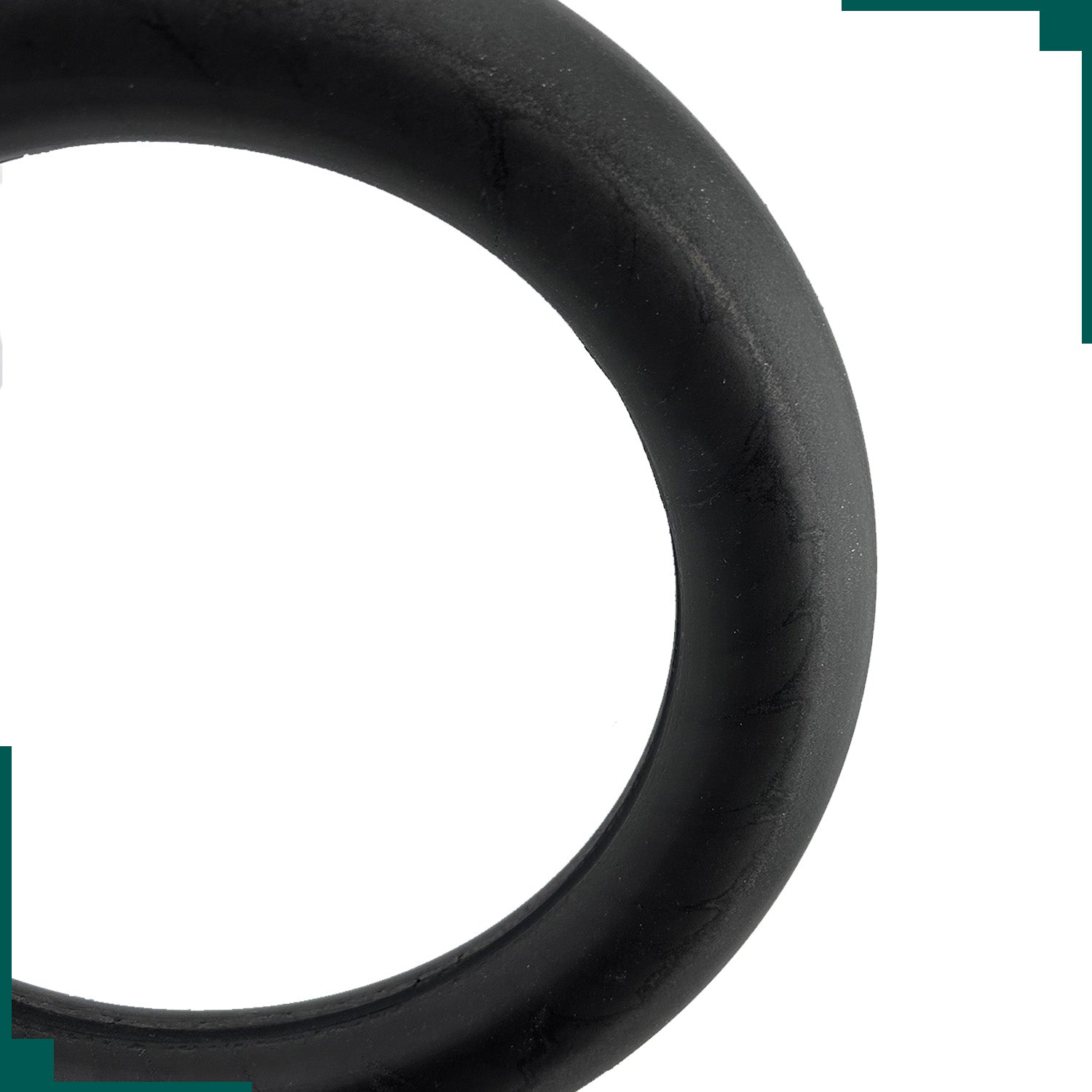 12-1/2x2-1/4 SOLID (Flat-Free) Urethane Scooter & Power Chair Inner Tube Insert, shown as a black ring designed to replace inner tubes for pneumatic tires.