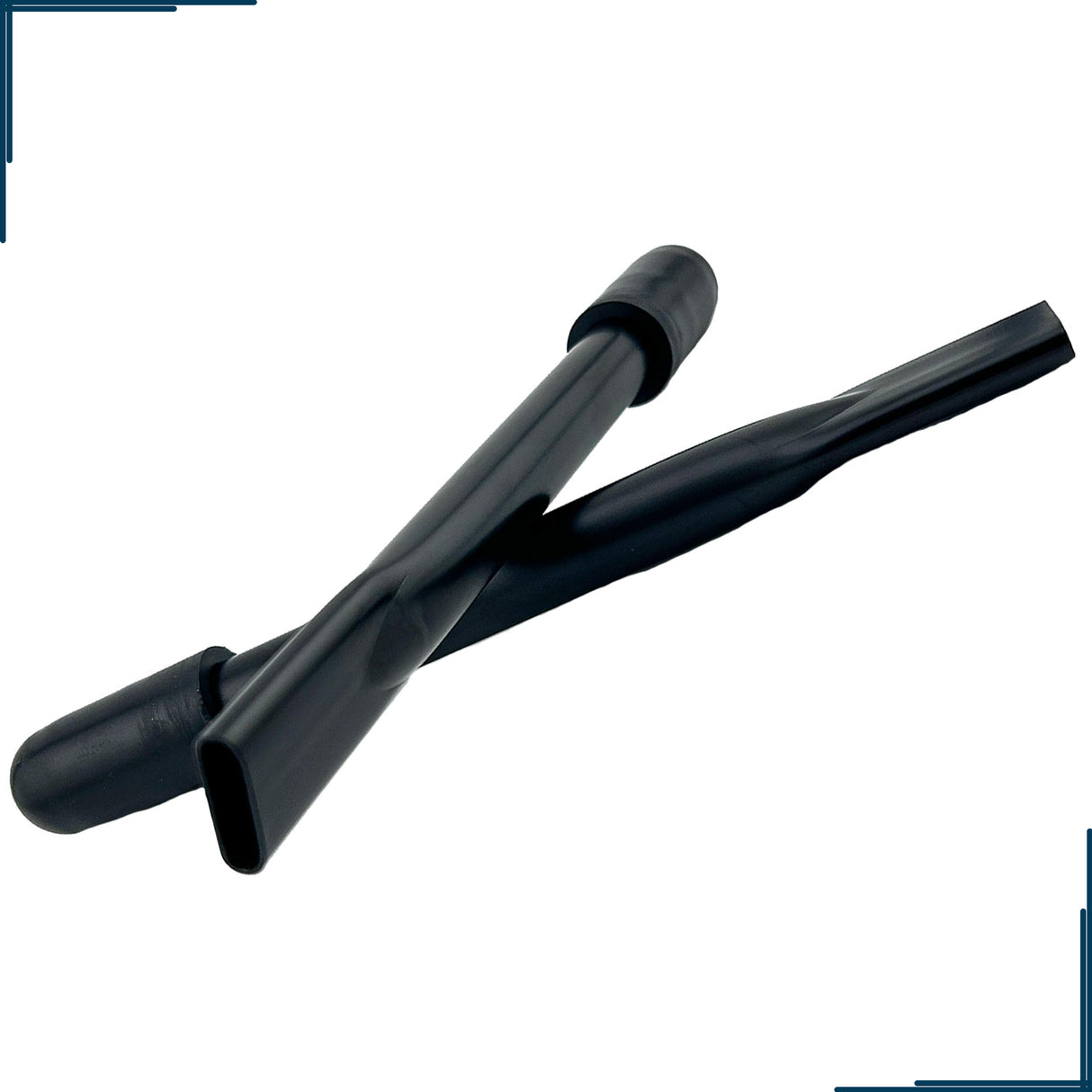 8 Black Brake Handle Extension Handles for Wheelchairs (Set of 2), featuring a close-up of black steel tubes with visible nozzles and holes, designed to extend brake lock handles for easier access.