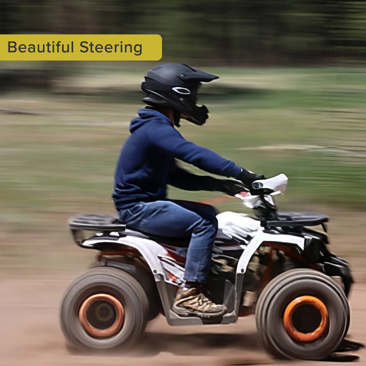 Steering Ball Joint for Coleman AT125-EX & AT125-UT ATVs shown installed on a quad bike, highlighting the ball joint's connection to the vehicle's steering mechanism.