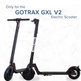 Top Console & Handlebar Assembly for the GOTRAX GXL V2 Electric Scooter (Blemished), featuring a black handlebar with LCD display, headlight, brake lever, thumb throttle, and power button, minor scrapes visible on brake lever and grip.