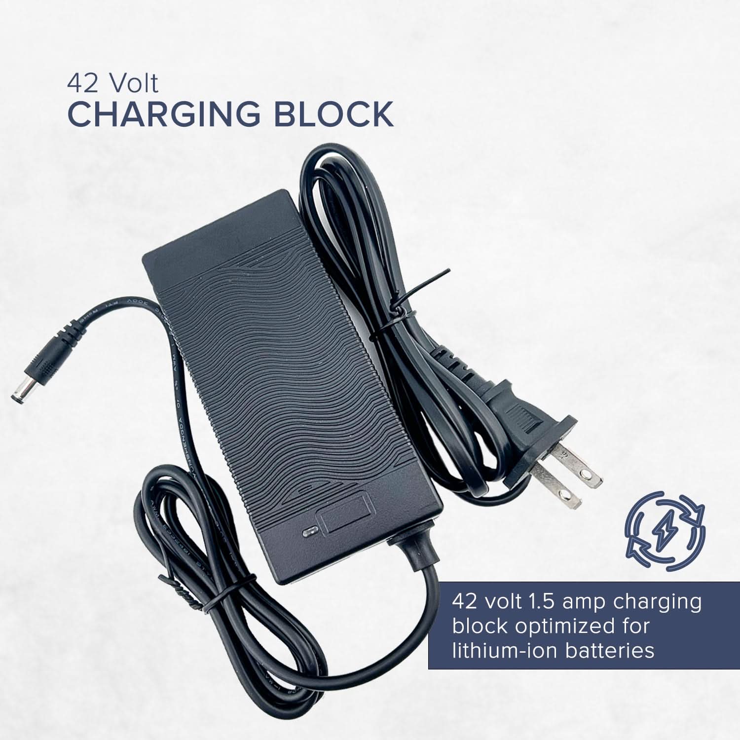 42 volt charger for jetson bolt bolt pro electric bicycles 42 Volt Charger for Jetson® Bolt & Bolt Pro Electric Bicycles
