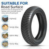 12-1/2 x 3.0 Street V-Groove Tire for Schwinn S750, featuring a detailed tread pattern, designed for enhanced grip on paved surfaces, ideal for smooth rides on electric scooters.