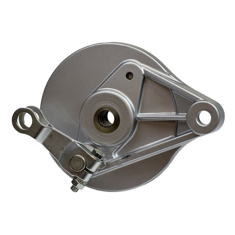 Rear Drum Brake for the Baja Doodle Bug (DB30R) featuring a sturdy metal construction with visible screws, designed for enhanced grip using 90 mm brake shoes on the revolving drum cylinder.