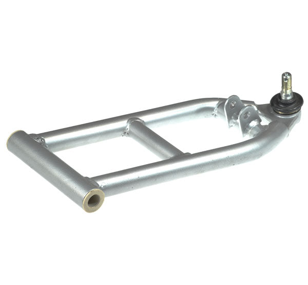 Right Side A-Arm for Baja Reaction BR150 Go Kart, featuring a robust metal frame with a visible screw, designed for vehicle functionality and durability.