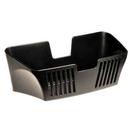 Basket for the Go-Go Go Chair, a black plastic holder with multiple holes, designed to securely hold accessories or small items.