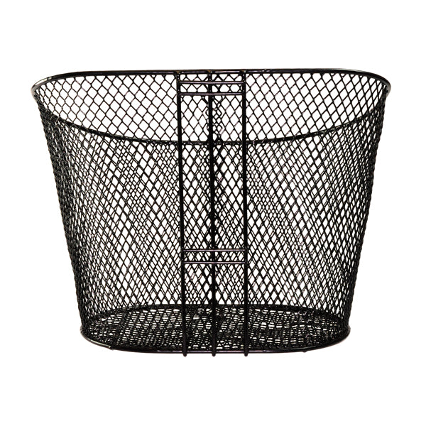 Front Basket without Hardware for the Pride Mobility Hurricane (PMV500), a black wire mesh container, ideal for models before July 1999, measuring 13.5 wide x 8 deep.