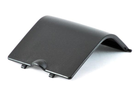 Battery Box Door for Invacare Lynx L-3 and Lynx L-4 mobility scooters, featuring a black plastic design with a clip, shown against a plain background.