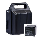 Golden Technologies LiteRider battery box assembly with an 18Ah battery pack, part SE05E604/ESAX12006.