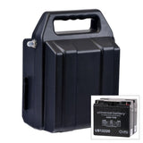 Golden Technologies LiteRider battery box assembly with an upgraded 22Ah battery pack.
