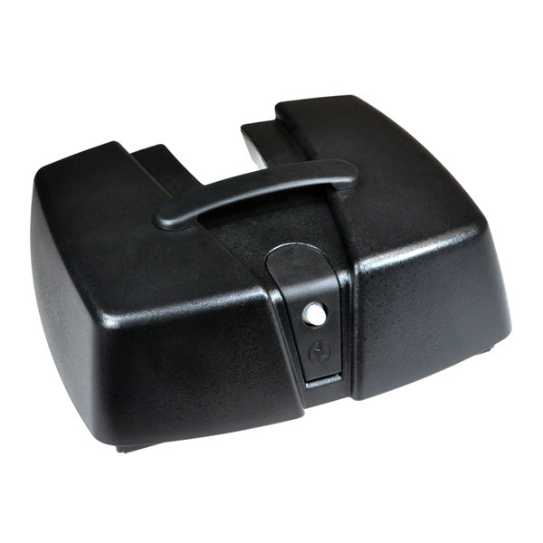 Battery Box Assembly for the Go-Go Ultra Scooter (SC40U/SC44U), featuring a black rectangular device with a handle, ideal for replacing worn-out or damaged battery boxes.