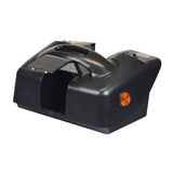 Battery Box Assembly for the Shoprider Dasher 3 (GK83) and Dasher 4 (GK8) shown as a black machine with an orange light, featuring a reflector and a black handle.