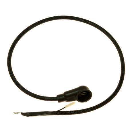 Negative Battery Cable for the Pride Wrangler (PMV600/PMV620) mobility scooter, featuring a black, ready-to-install cord designed to replace worn-out scooter cables and maintain electrical conductivity.