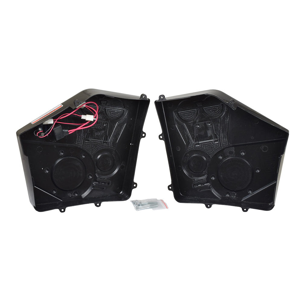 Battery & Motor Cover with Screws for the Razor MX500 & MX650 Dirt Rocket, featuring a black plastic case with red and white wires, designed for easy mounting with included screws.