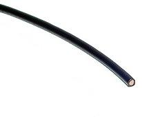 Battery Wire, 14 AWG, Black - 3 ft., featuring a black cable with a brown tip, suitable for battery connections.