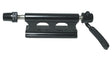 Bike Block Fork Truck Mount, a black metal bar with holes, designed for secure attachment to bikes or scooters, shown with a handle.