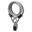 Close-up of the Bike Leash Cable with Padlock, highlighting the sturdy cable and secure padlock, perfect for securing bikes and scooters.