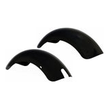 Seat & Fender Cosmetic Refresh Mini Bike Kit featuring a pair of durable black fenders designed to protect against dirt, mud, and gravel, ideal for various mini bike models.