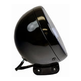 12 Volt Black Headlight Assembly for the Baja MB200 & Massimo MB200 Mini Bikes, shown as a round black object.