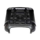 Black Molded Seat Base for the Jazzy Select Traveller, shown as a black plastic object with multiple holes, designed as a genuine OEM replacement part for enhanced mobility.