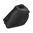 Black Plastic Fuel Tank with Petcock Valve for 90cc to 150cc ATVs featuring a sturdy black plastic body and a secure screw-on cap, designed for gas-powered dirt bikes and small engine generators.