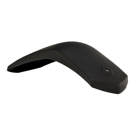 Black Plastic Rear Fender for Baja Doodle Bug DB30 & Coleman CC100X Mini Bikes. The fender is a black plastic object with a central hole, designed to replace older metal versions.