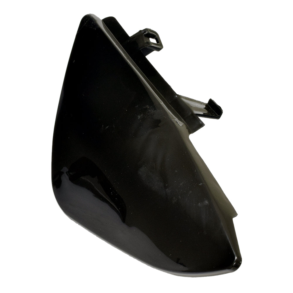 Black Rear Fender Set for 49cc, 50cc, & 70cc Dirt Bikes, featuring three sleek plastic pieces: two side fenders and one rear tail fender, shown against a plain backdrop.