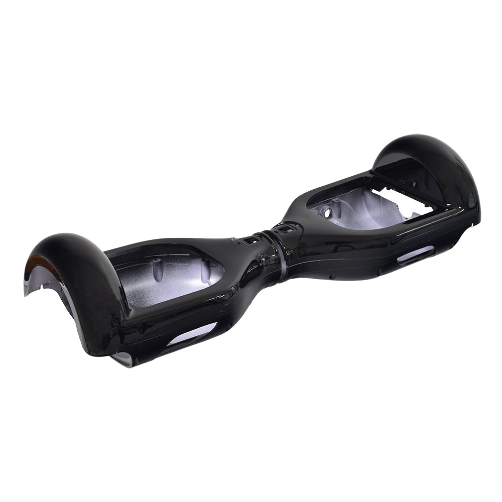 Body Panel Set for Self Balancing Hoverboards. The image shows black plastic panels designed to replace and protect the upper and lower sections of various 6.5 wheel hoverboard models.